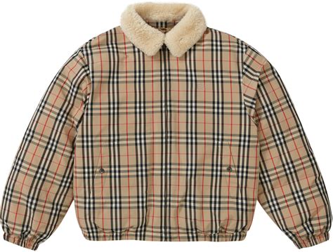 supreme burberry london|supreme x burberry puffer jacket.